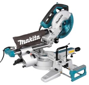 Professionelle Kapp- und Gehrungssäge Makita LS0816F mit 216 mm langer Kappsäge und Möglichkeit zur Gehrung ideal für Holz, Metall oder Kunststoff