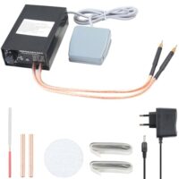 Hochleistungs-Punktschweißgerät Kit mit verstellbarem Akku und Fußpedal, ideal für Schweißen von Nickelblech und 18650-Batterien