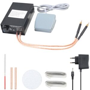 Hochleistungs-Punktschweißgerät Kit mit verstellbarem Akku und Fußpedal, ideal für Schweißen von Nickelblech und 18650-Batterien