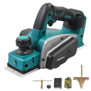 Automatischer Kabelloser Elektrohobel für Holzbearbeitung mit Makita 18V Akku, 82 mm Hobelbreite und Spantiefe 0–2 mm