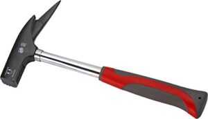 Hochwertiger Stahlhammer mit magnetischem Nagelhalter für Zimmerer und Zimmermannsarbeit, Robuster Stahlrohr-Stiel 2K, Kopfgewicht 600 g