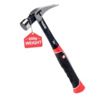 Gerader Klauenhammer, Zimmererhammer mit magnetischem Nagelhalter und gefräster Fläche für Handwerksarbeiten