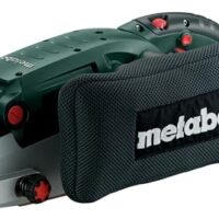 Bild eines Metabo Bandschleifers mit präzisem Bandlauf, leistungsstarken Motor und schnellem Schleifbandwechsel