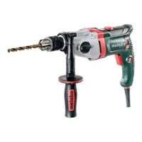 Metabo BEV 1300-2 Bohrmaschine, robuste Aluminium-Druckguss-Konstruktion, Zweiganggetriebe und Spindel mit Innensechskant für Schrauber-Bits