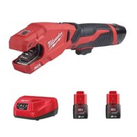 Milwaukee Akku-Rohrschneider M12 PCSS mit 2 Akkus und Ladegerät für Edelstahl, C-Stahl und Kupferbearbeitung