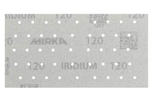 Mirka Iridium Premium-Schleifpapier 93x180mm Klett 45-Loch, Korn 150, 50 Stk/Zum Schleifen von Lack, Spachtel, Grundierung, Holz, Stahl, Mineralwerkstoffe, Kunststoff