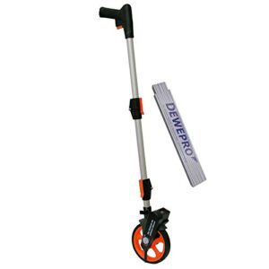 NEDO Mini-Messrad für Streckenvermessung, inkl. DEWEPRO Zollstock 2m, Messwerkzeug für präzise Maßnahmen