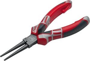 Langbeck-Rundzange 160 mm Titan, Werkzeugstahl, ergonomische Griffe, sicherer Halt