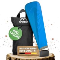 Professioneller Spaltkeil für Holz mit Tasche und Schutzkappe, extra scharf für sicheres und leichtes Spalten