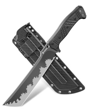 Outdoor-Messerschmiede - Full-Tang-Sicherheitsmesser - 37,5cm großes Survival-Messer mit Scheide für Outdoor-Abenteurer und Bushcraft