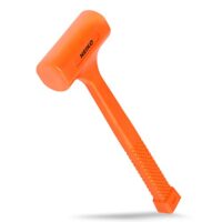 Toter Schlag Hammer, Neiko, 1 Pfund, Orange - Ideal für präzise Hammerschläge bei Metallarbeiten