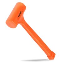 Neiko Dead Blow Hammer mit 2 LB Gewicht in Neon Orange Farbe, ideal für verschiedene Anwendungen