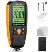 Lackdickenmessgerät, Wiederaufladbarkeit, Automatische Erkennung, Leserotation, 3 Messmodi, 0-1300 μm Messbereich