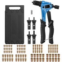 Professionelles Hand Nietzange-Set mit Mini-Nietmutternpistole und Werkzeugbox, ideal für Heimwerker und Profis.