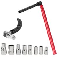 Multifunktionales Werkzeug für Badezimmerinstallation, Standhahn-Mutternschlüssel-Satz mit Kralle und Einsätzen für 8-17 mm Muttern