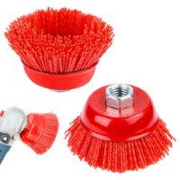 Komfortable und effektive Bürstentechnologie für eine verbesserte Reinigungskraft ohne Oberflächenschäden. Nylonbürsten bestehen aus hitzebeständigen Materialien mit Schleifkörnern, ideal für Kantenbearbeitung von Naturholzbrettern.