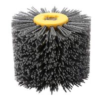 Hochwertige Nylonbürste für das Polieren und Schleifen von Holz, Körnung # 240, 19 mm Bohrung, 120 mm Durchmesser