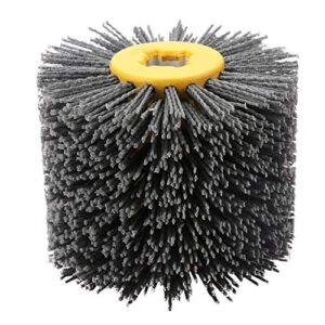 Hochwertige Nylonbürste für das Polieren und Schleifen von Holz, Körnung # 240, 19 mm Bohrung, 120 mm Durchmesser