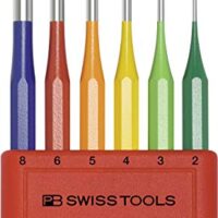 6-teiliges Durchschlag-Set aus Achtkantstahl für sicheres Aus- oder Durchtreiben von Nieten, Stiften, Bolzen - 100% Swiss Made