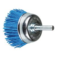 Hochwertige Topfbürste für das Reinigen und Glätten von Flächen mit hoher Flexibilität und Schleifkörnern aus flexiblen Kunststofffilamenten.
