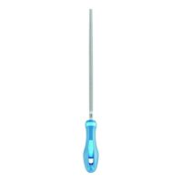 Hochwertige PFERD Werkstattfeile Rund mit 250mm Länge, inkl. Ergonomie-Feilenheft, ideal für die grobe Zerspanung und zum Schruppen