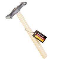 Hochwertiger Schweifhammer für Dachdecker und Dachklempner, aus legiertem Spezialstahl gefertigt, ergonomischer Eschenstiel, Hammerschlag-Grau, Made in Germany seit 1857
