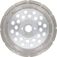 Hochwertiger Diamant-Schleiftopf für Beton und Bauwerkstoffe mit 180 mm Schleifteller und doppelreihigen Industriediamanten