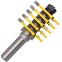 Hochwertiges Holzbearbeitungswerkzeug, Router-Bit mit einstellbarem 5-Blade-Riegel und Schneide von 40mm für effiziente Arbeit an Holzschneider und Zapfenschneider.
