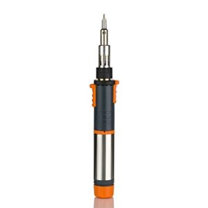 Hochwertige Schweiß- und Klebepistole mit 125 Watt Leistung, anti-statische Beschichtung und variabler Leistungsbereich von 25-125 Watt.