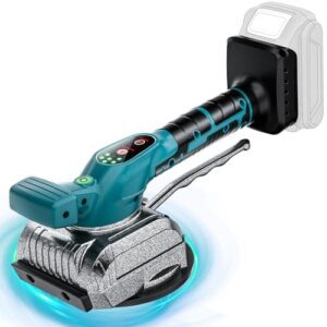 Powtree Fliesenleger Maschine für Makita 18V Akku, Fliesenrüttler mit 5 einstellbaren Geschwindigkeiten und großem Saugnapf, 75 kg Aufnahmekapazität LED Fliesen Vibrationsgerät