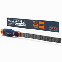 Hochwertige Holzraspel mit doppelseitigem Hieb für saubere Kantenbearbeitung in Hartholz oder Weichholz
