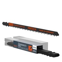 Presch Stichsägeblätter Holz 10 Stk. (Sehr Lang) - Schnell und genauer Schneiden in dicken Materialien, T-Schaft für jede Stichsäge