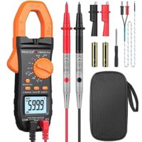 Digitale Stromzange 800A TRMS Auto Ranging Multimeter für Spannung, Strom, Widerstand und mehr mit LED-Lichtpunkt und kontinuierlicher Überlastschutzfunktion