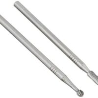 Hochwertiger Fräsersatz aus Hartmetall, 2-teilig, grün, ideal für Stahl, Stahlguss, NE-Metall und Kunststoff bearbeiten