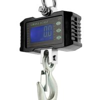 QWORK Digitale Hängewaage, 1000 kg, Digitale Aluminium-Kranwaage, Zum Wharf-Wiegen, Stahlrohstoffe, Angeln