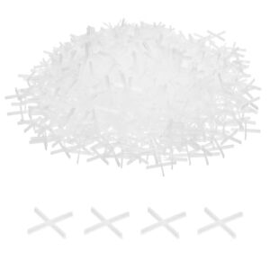 200 Stück Fliesenabstandhalter aus Hartplastik, Kreuz-Form, für Wandboden-Installation von Keramikfliesen, Abstandclips für professionelle Installation