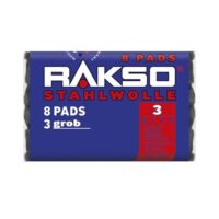 Verstärkte natürliche Maserung von Holz, Säubern von Glas und Aufrauen von altem Lack und Farbe mit RAKSO Stahlwolle grob 3-8 Pads