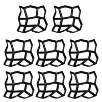Randaco 8 Stück Gehweg Form Betonform Kunststoff Pflasterform für DIY Schalungsform Plastikformen im Außenbereich für Beton Gehwegplatten, Terrassenplatten und Pflastersteine