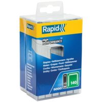 Rapid Tacker Klammern Typ 140, 10mm Klammern, 5000 Stück Großpackung, Flachdrahtklammern für Holz und Folien