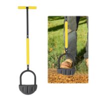 Rasenkantenstecher mit Stiel 108 cm, Sägezahn-Rasenkantenschneider für saubere Rasen- und Gartenkanten