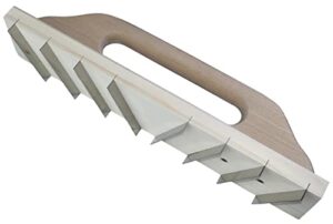 Hochwertiges Werkzeug zum Formen und Glätten von Porenbeton oder autoklaviertem Beton - Raspelbrett mit abschleifenden Blättern auf Holzgriff, ideal für Endbearbeitung von Maurerarbeiten und Nivellieren von Flächen
