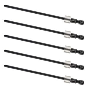 Bild eines Rennie Tools PH2 Schnellbau-Schraubendrehers, 3,8 mm x 130 mm, mit robustem Gehäuse und Kreuzschlitz-Zahn, ideal für Makita Schraubenpistolen wie DFS452 und DFS250