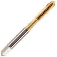 Hochwertiger Spiralgewindebohrer für Metall und andere Materialien, Titanbeschichtung, HSS-Hochgeschwindigkeitsstahl-Verbindung, ideal für Hand- oder Maschinenschraubengewinde