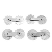 Bogenradiusmessgerät aus Edelstahl, Radierschablone, Radiuslehre und Genaues Messwerkzeug für die Kehle und Fasenprüfung von R0.3-1.5/R1-6.5/R7-14.5/R15-25 mm
