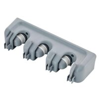 Retoo Besenhalterung Wand mit 3 Haltern und 4 Haken, Gerätehalter, Wandhalterung, Gartengerätehalter, Besenhalter, Organizer für Zuhause, Garage, Küche, Badezimmer, Garten