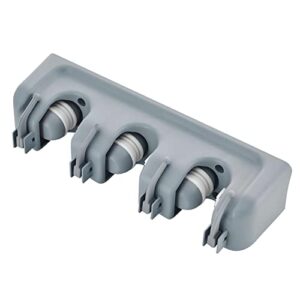 Retoo Besenhalterung Wand mit 3 Haltern und 4 Haken, Gerätehalter, Wandhalterung, Gartengerätehalter, Besenhalter, Organizer für Zuhause, Garage, Küche, Badezimmer, Garten
