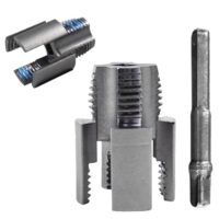 Rohrgewindenschneider für PVC-Rohre, Wasserrohr Gewindeöffner, Pipe Thread Maker Tool, Doppelendiges Design für Elektrobohrer und Handwerkzeuge, Schnelle Gewindebearbeitung für Heimwerker und Profis