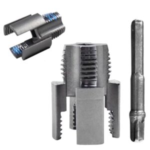 Rohrgewindenschneider für PVC-Rohre, Wasserrohr Gewindeöffner, Pipe Thread Maker Tool, Doppelendiges Design für Elektrobohrer und Handwerkzeuge, Schnelle Gewindebearbeitung für Heimwerker und Profis