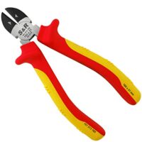 Hochwertiger Seitenschneider für elektrische Umgebungen, 60-Chrom-Vanadium-Stahl, induktions-/hitzegehärtet, phosphatiert, ergonomischer Griff, Schneidbacken 21mm, Draht- und Kabelschneider