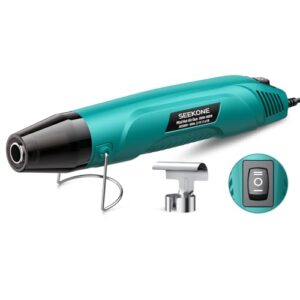 Mini Heißluftpistole mit 260 ℃/450 ℃ Dual Temp Handheld Heißluftföhn für Schrumpfschläuche, Basteln und Prägen
